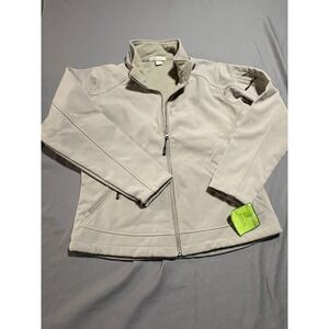 Port Authority Womens Recycled Soft Shell Jacket Tan L797 Size M Full Zip Fleece